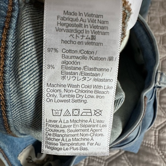 Madewell Kick Out Jeans Women's 26 Blue Stretch Denim Mid Rise Bootcut Pant - Picture 9 of 12